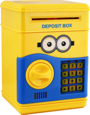 

DealBindaas ATM Style Money Bank Coin Bank(Yellow)