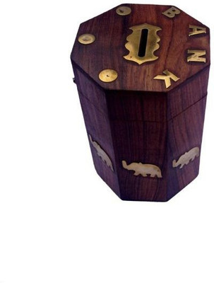 

Asma Collection Woodkartindia Sheesham Coin Bank(Brown)