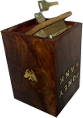 

Huzain Handicrafts 1 coin bank Coin Bank(Brown)