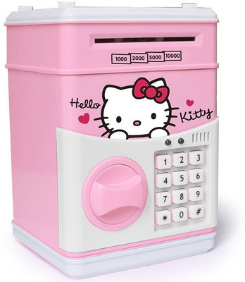 

MEHAKENT HELLO KITTY SAFE BOV Coin Bank(Pink)
