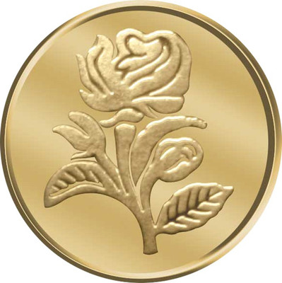 PC Jeweller Floral Pattern 24 995 K 1 g Gold Coin PC Jeweller Coins Bars