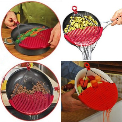 Saleh Better Strainer Collapsible Strainer(Red Pack of 1) at flipkart