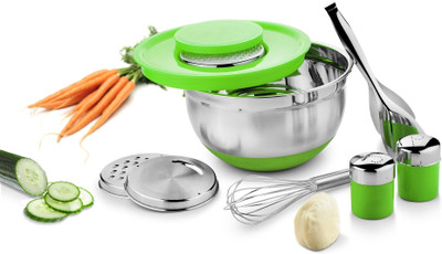 

IDEALE Salad Colander(Green Pack of 9)