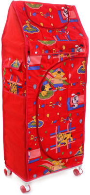 

Flipzon 4 Shelve Red PVC Collapsible Wardrobe(Finish Color - Red)