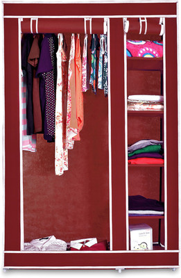 

birdy Cotton Collapsible Wardrobe(Finish Color - Maroon)