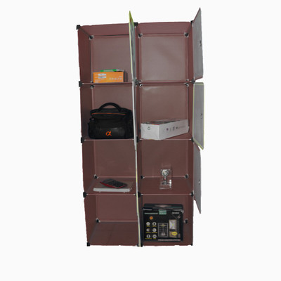

Muren PVC Collapsible Wardrobe(Finish Color - Brown)