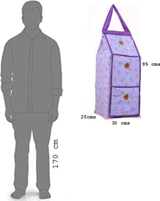 

SRIM Cotton Collapsible Wardrobe(Finish Color - Purple)