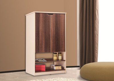 

Durian SEGNO Particle Board Collapsible Wardrobe(Finish Color - Dark Birch :: Cream Linen)