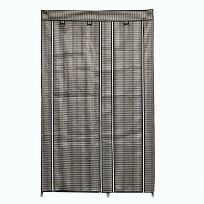 

Online World Carbon Steel Collapsible Wardrobe(Finish Color - Grey and Black)