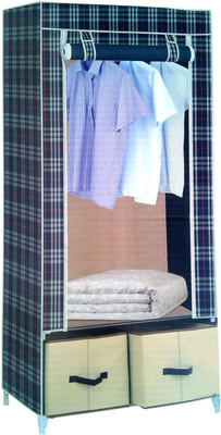 

Pindia Fancy & Portable Aluminium Collapsible Wardrobe(Finish Color - Check-B-Wardrobe)