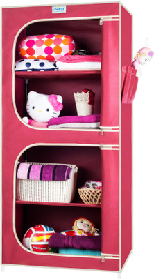 

CbeeSo CB155MR Carbon Steel Collapsible Wardrobe(Finish Color - Maroon)