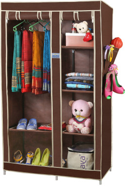 CbeeSo Stainless Steel Collapsible Wardrobe(Finish Color - Dark Brown)