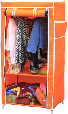 

Raunak Deluxe Stainless Steel Collapsible Wardrobe(Finish Color - ORANGE)