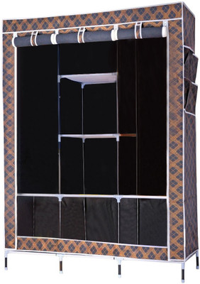 

Evana Carbon Steel Collapsible Wardrobe(Finish Color - black)