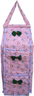 

SRIM Cotton Collapsible Wardrobe(Finish Color - Pink)