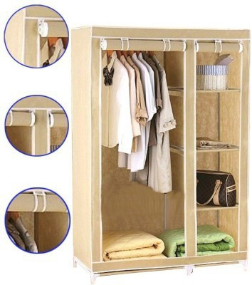 

Elite Mkt Jute Collapsible Wardrobe(Finish Color - Cream Wardrobe)