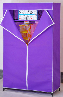 

Evana Carbon Steel Collapsible Wardrobe(Finish Color - Purple)