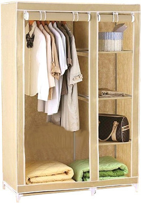 

Pindia Fancy & Portable Aluminium Collapsible Wardrobe(Finish Color - Cream-B-Wardrobe)