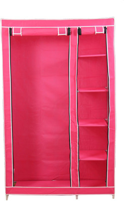 

Novatic Carbon Steel Collapsible Wardrobe(Finish Color - Pink)