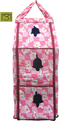 

SRIM Cotton Collapsible Wardrobe(Finish Color - Pink)