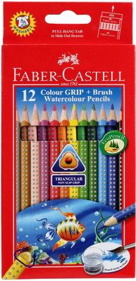 

Faber-Castell Triangular Non-Slip Grip Water Triangular Shaped Color Pencils(Set of 1, Multicolor)