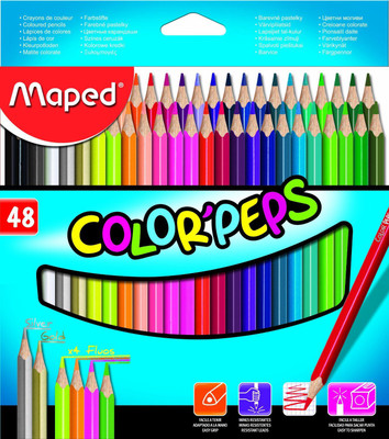 

Maped Color'Peps Triangular Shaped Color Pencils(Set of 1, Multi Colour)