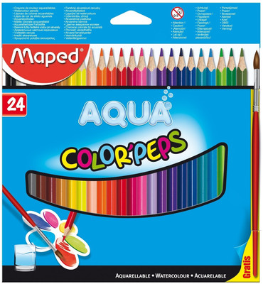 

Maped Water Color Pep's Triangular Shaped Color Pencils(Set of 24)
