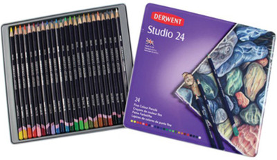 

Derwent Studio 24 Round Shaped Color Pencils(Set of 1, Lapices De)