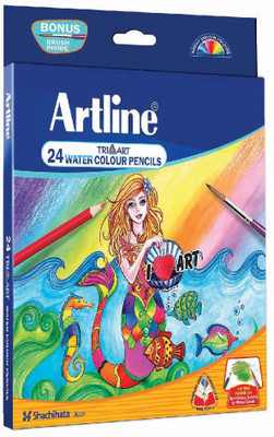 

Artline Tri- Art Water Triangular Shaped Color Pencils(Set of 24, Multicolor)