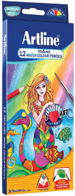 

Artline Tri- Art Water Triangular Shaped Color Pencils(Set of 12, Multicolor)