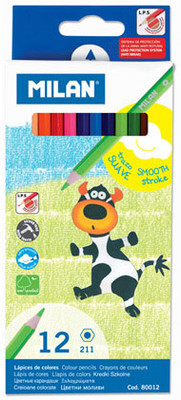

Milan 12 Shades Hexagonal Shaped Color Pencils(Set of 1, Multicolor)