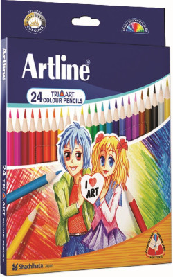 

Artline Tri-art 24 Round Shaped Color Pencils(Set of 1, Multicolor)