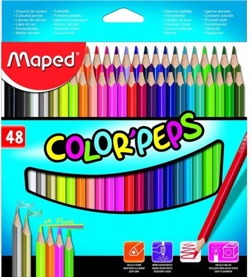 Maped Colorpeps Triangular Shaped Color Pencils(Set of 1, Blue)
