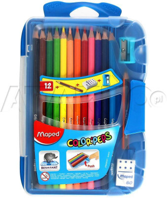 

Maped Color Peps Triangular Shaped Color Pencils(Set of 12, 12)