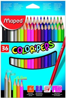 Maped Colorpeps Triangular Shaped Color Pencils(Set of 1, Multicolor)