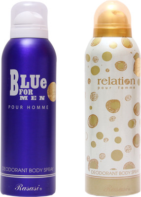 

Rasasi Blue For Men::Relation Women Combo Set(Set of 2)