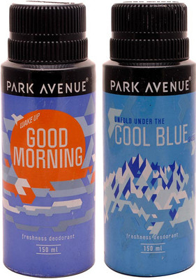 

Park avenue Park Avenue Cool Blue, Good Morning Pack of 2 Deodorants Combo Set(Set of 2)