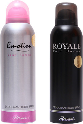 

Rasasi Emotion Women::Royale Men Combo Set(Set of 2)