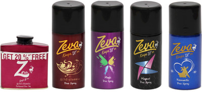 

Zeva Keepz U On Deodorant bodyspray For women ladies unisex Gift set Combo Set(Set of 5)