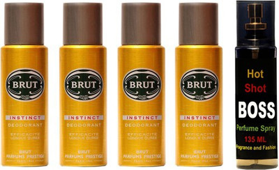 

Brut Set of brut deo and perfume of Fragrance and Fashion Combo Set(Set of 5)
