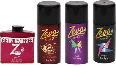 

Zeva Keepz U On Deodorant bodyspray For women ladies unisex Gift set Combo Set(Set of 4)