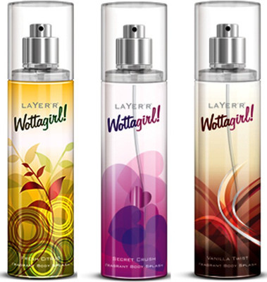 

Layer'r Lay Fresh Citrus, Secret Crush, Vanilla Twist Combo Set(Set of 3)