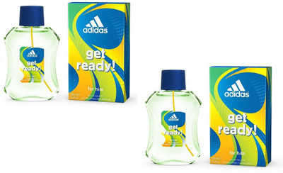 

Adidas Get Ready EDT for Men 100 ml (100 ml x 2) Combo Set(Set of 2)