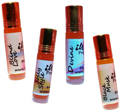 

Iwill Non Alcoholic Perfumes Floral Attar Fancy Ittar 32 ml Combo Set(Set of 4)