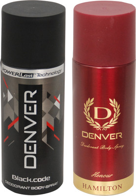 DENVER Black Code,Honour Combo Set(Set of 2)