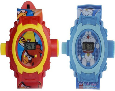 

Aquaras ANGRY BIRD AND DOREMON 24 IMAGE PROJECTOR WATCH(Multicolor)