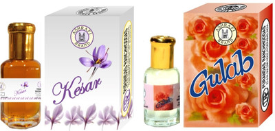 

Purandas ranchhoddas Kesar & Gulab Attar - 12ml Each Gift Set(Set of 2)