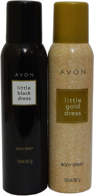 

Avon Little Black & Gold Dress Body Each 150 ml Combo Set(Set of 2)