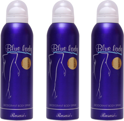 

Rasasi 3 Blue Lady Deodorant Spray - For Women(600 ml, Pack of 3)