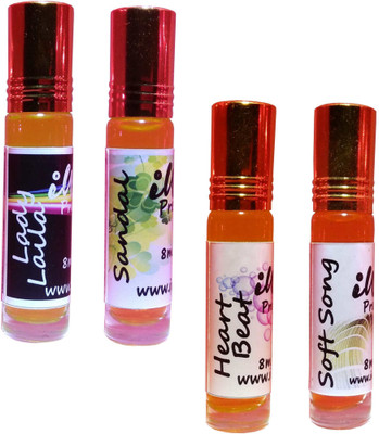 

Iwill Non Alcoholic Perfumes Floral Attar Fancy Ittar 32 ml Combo Set(Set of 4)